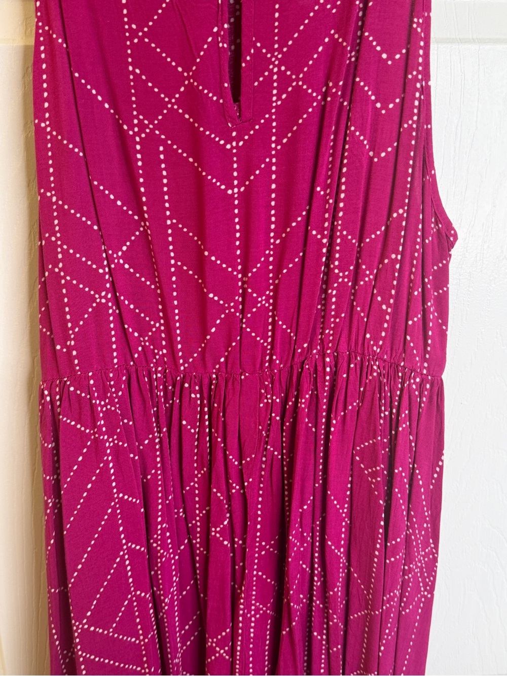 Torrid Hot Pink Sleeveless High-Low Dress, size 00 - Picture 6 of 8